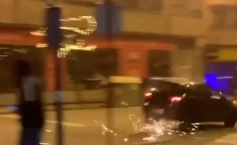 (VÍDEO) El viral y temerario salto de un conductor a toda pastilla por O Couto, en Ourense