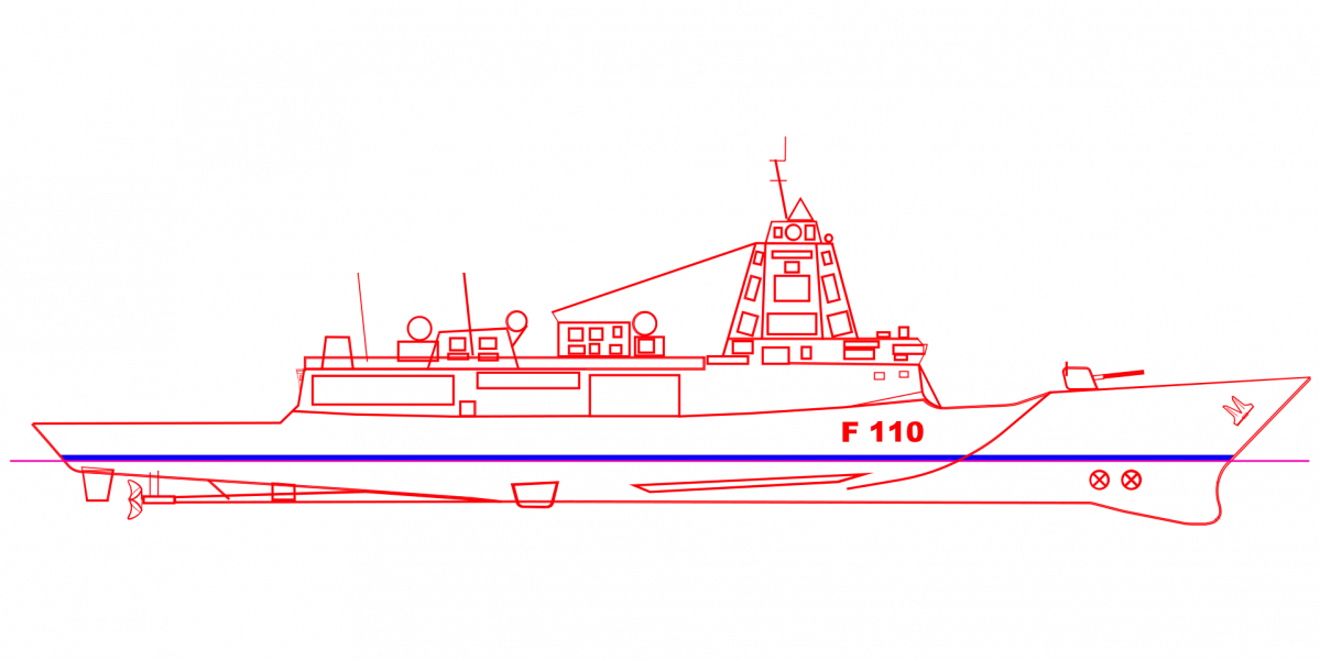Diseu00f1o de la Fragata F110 de Navantia