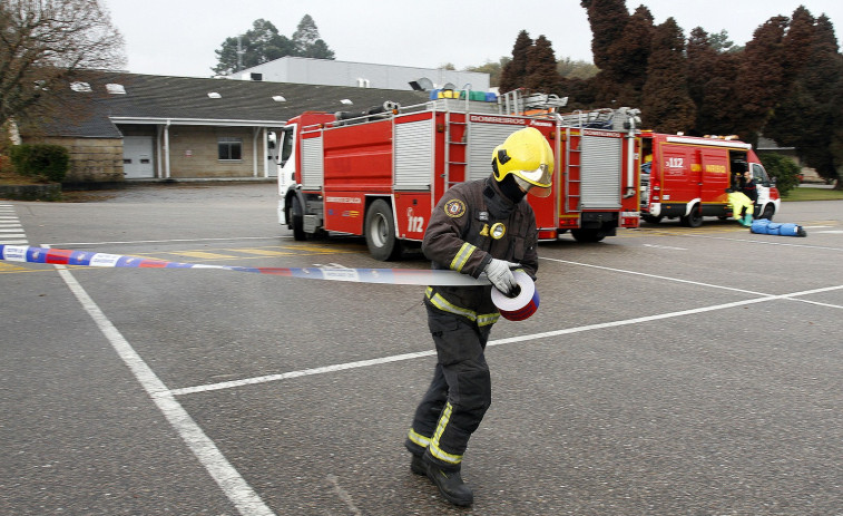 Las lluvias inundan los sotanos del Concello de Pontevedra y obliga a invervenir a los bomberos