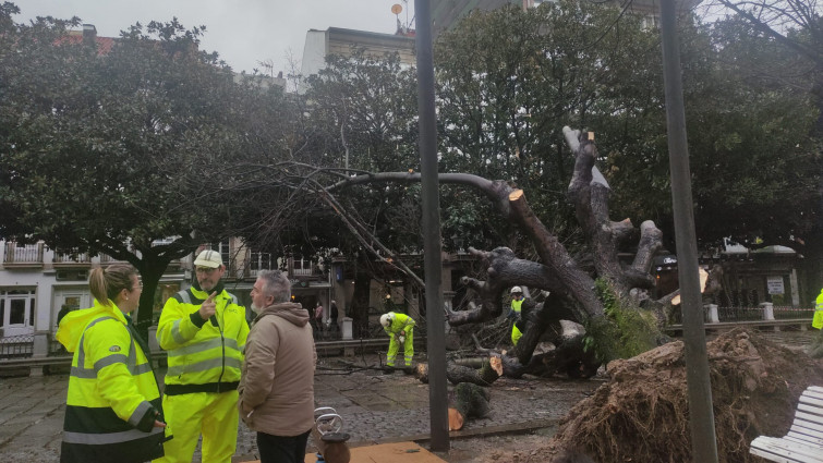 Cortes de algunas carreteras  al inicio del temporal en Galicia pero por ahora no hay mucha nieve