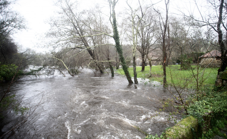 Riesgo de inundaciones en varios ríos de Pontevedra por el temporal