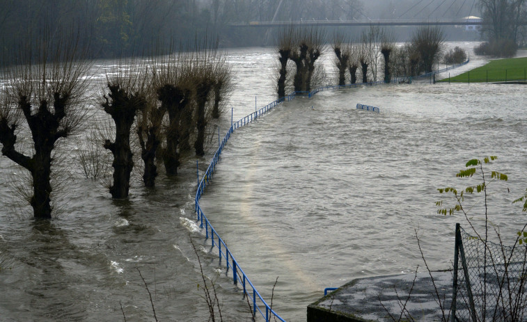 Riesgo alto por inundación en el caudal del Miño a su paso por A Peroxa y Os Peares