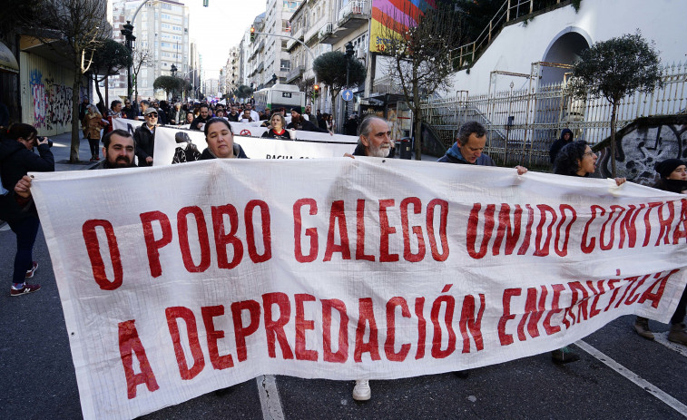 Unas 3.000 personas se manifiestan en Vigo contra la 