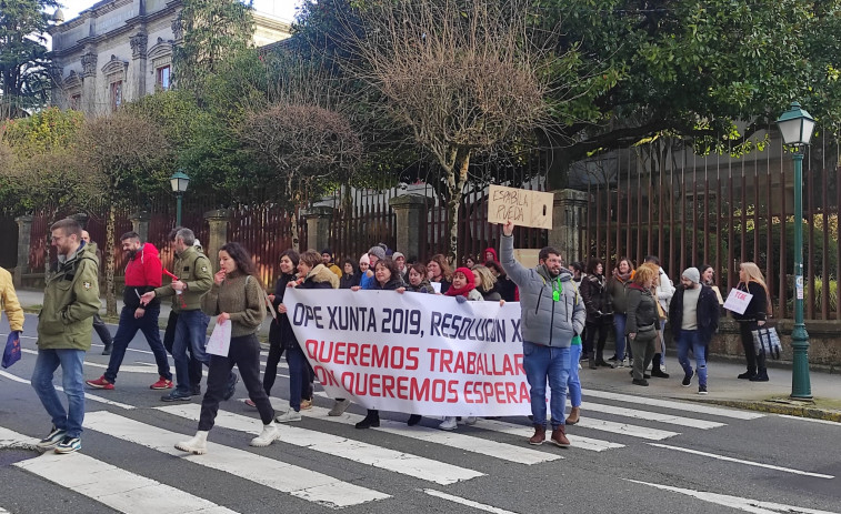 Dos años con las oposiciones de la Xunta aprobadas y aún sin trabajo, denuncian opositores de la OPE de 2019