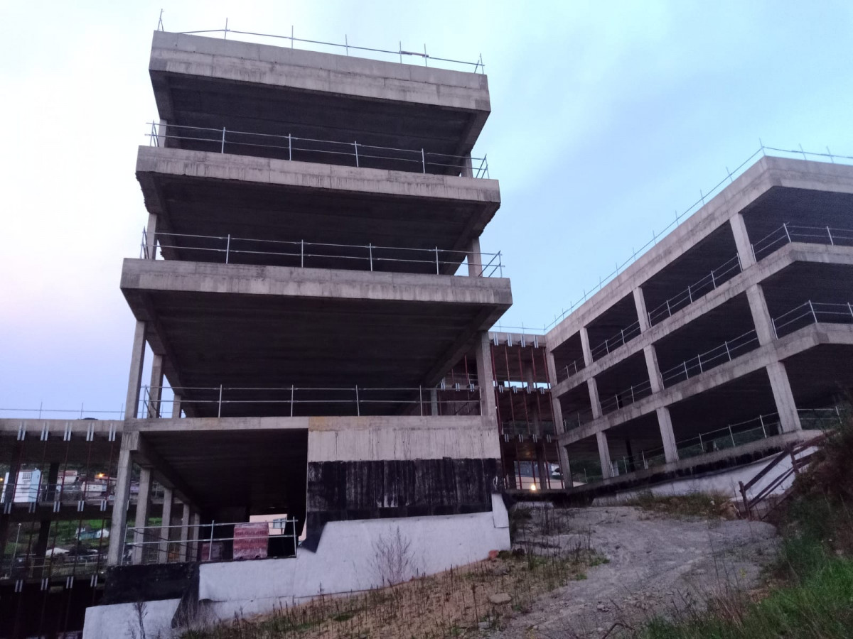 Estado de las obras del CAPD de Ourense en una foto remitida por la Plataforma PROCAPD a Galiciapress ayer