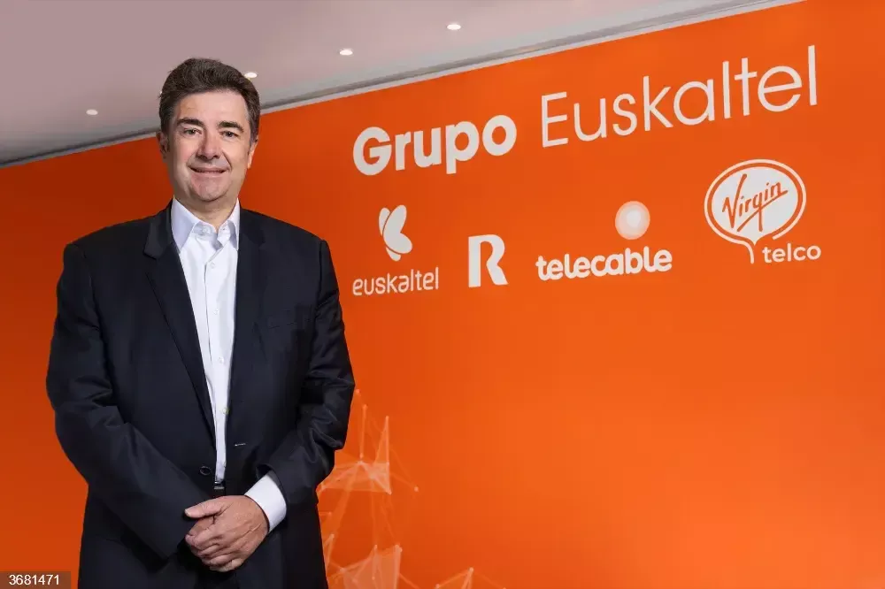 El consejero delegado de Euskaltel propietario de la marca R Cable Josu00e9 Miguel Garcu00eda en una foto de archivo de EP