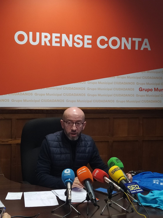José Araújo (Cs), concejal en Ourense.