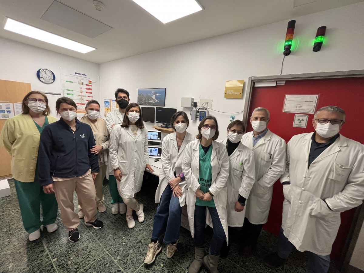 Equipo del servicio de Oncología Radioterápica del Complexo Hospitalario Universitario de Santiago (CHUS).