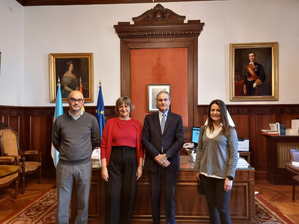 Reuniu00f3n de los letrados LAJ en huelga con el TSXG