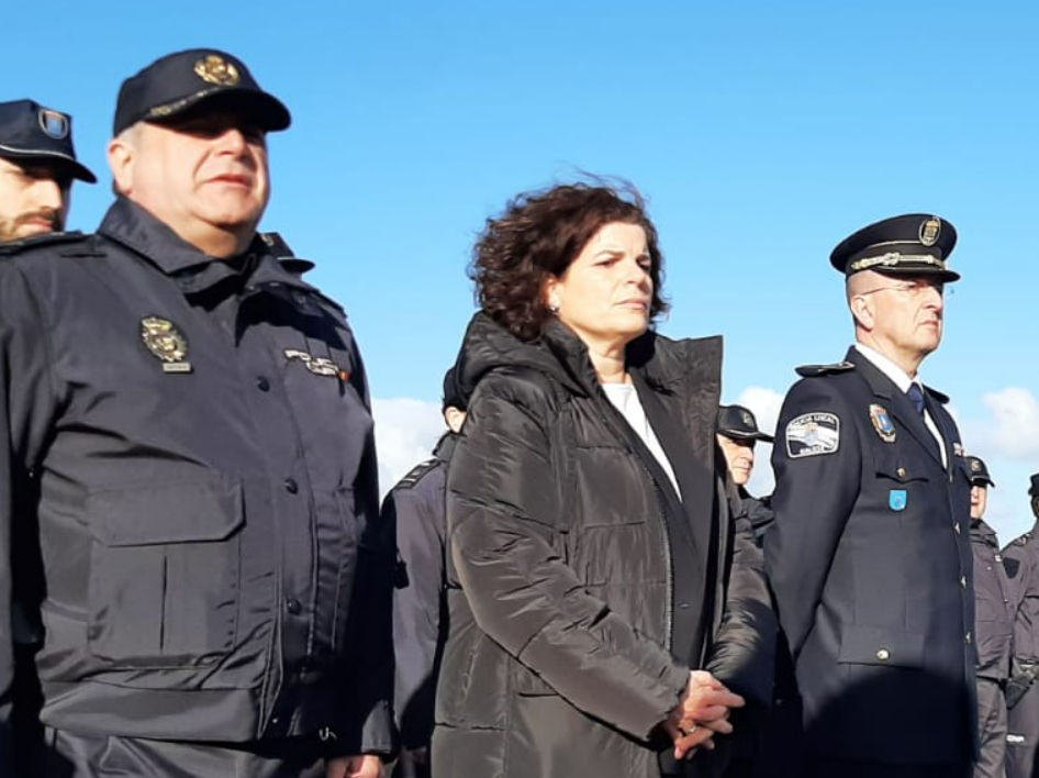 Maru00eda Rivas subdelegada del Gobierno en un acto de la Policu00eda Nacional en A Coruu00f1a en una imagen de la Delegaciu00f3n del Gobierno en Galicia