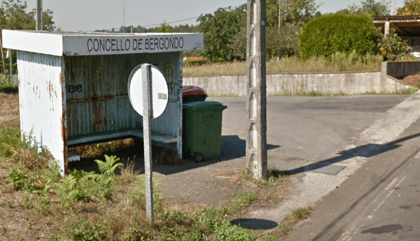 La DEP 0810 en Bergondo donde se produjo el accidente en una imagen de Google News