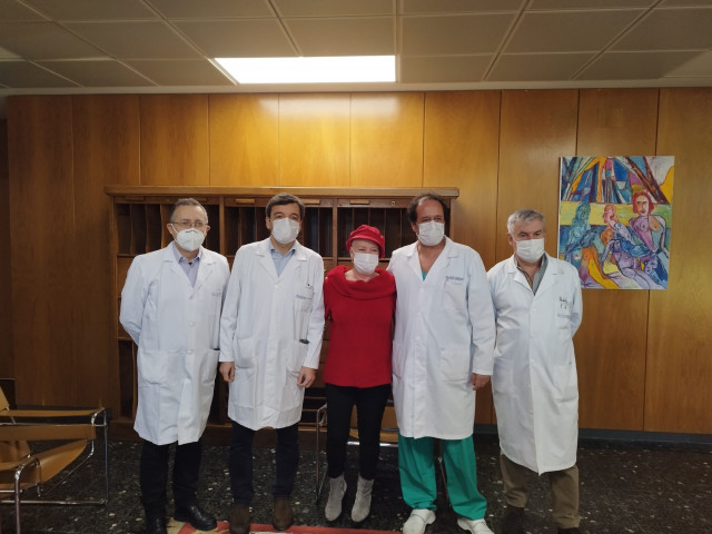 Rueda de prensa con la 'paciente número 100' intervenida con la técnica HIFU en Santiago de Compostela