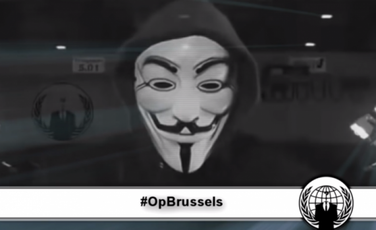 Anonymous contraataca tras los atentados de Bruselas