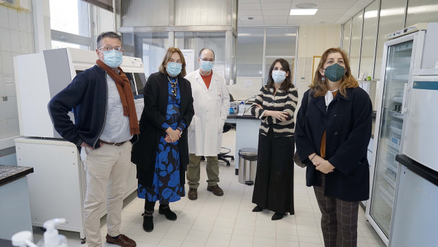 Visita de la conselleira de Promoción do Emprego e Igualdade, María Jesús Lorenzana, a las dependencias del Instituto Galego de Seguridade e Saúde Laboral de Galicia (ISSGA), en Redondela.