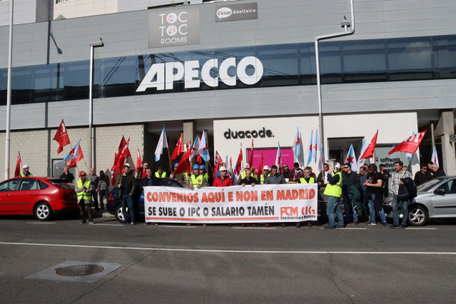 Concentración de delegados de la CIG en el sector de la construcción