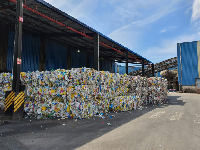 Materiales para reciclado en Sogama.
