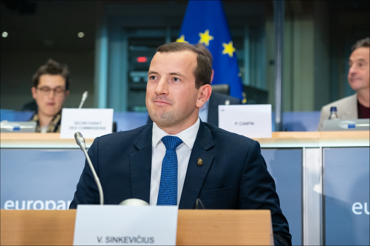 Comisario de Pesca de la UE Virginijus Sinkevicius en una foto del Parlamento Europeo