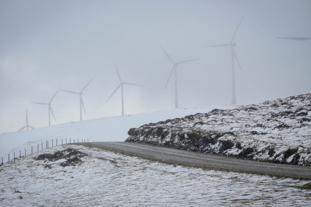 Nieve en la Sierra do Xistral, a 23 de febrero de 2023, en Abadín, Lugo, Galicia (España). La Agencia Española de Meteorología activó las alertas por nieve a última hora del pasado miercoles 22 