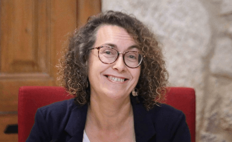 Cristina Fernu00e1ndez alcaldesa de Ponteareas por el BNG en una foto del Bloque