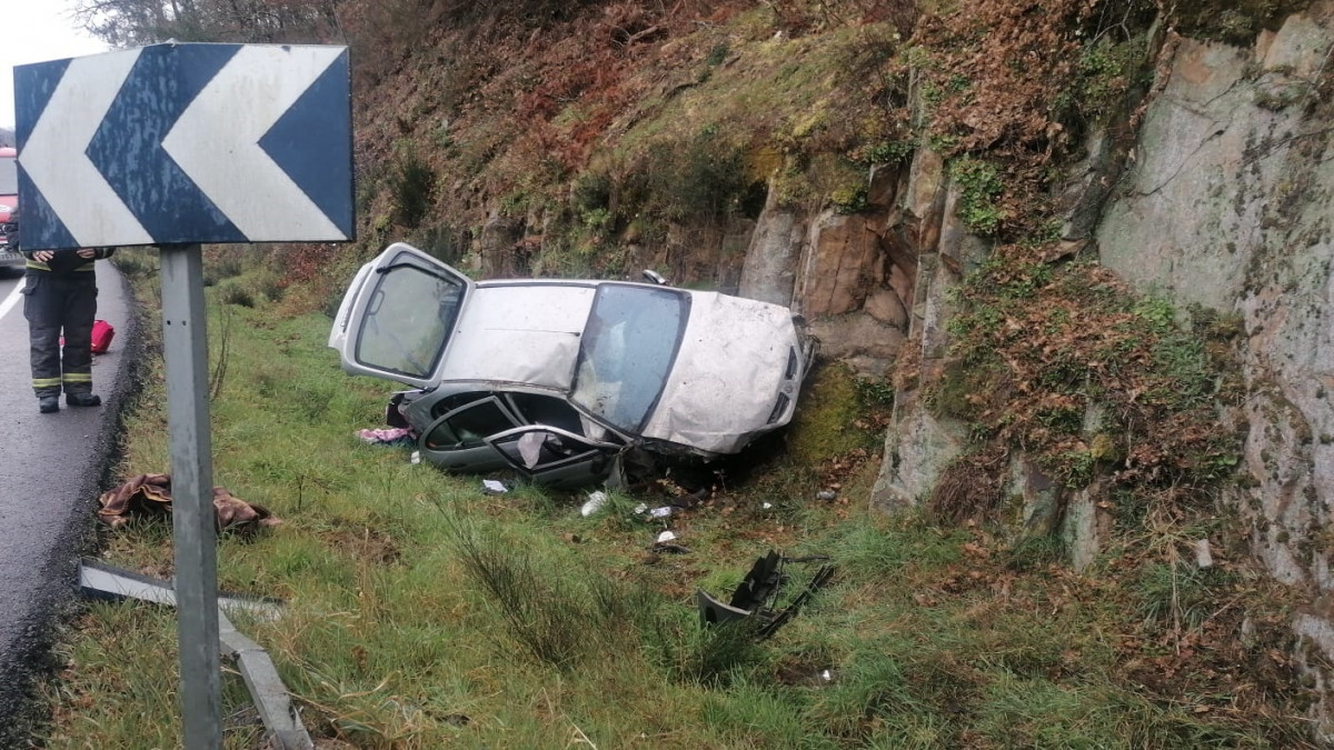 Accidente en la N-540, Ourense.