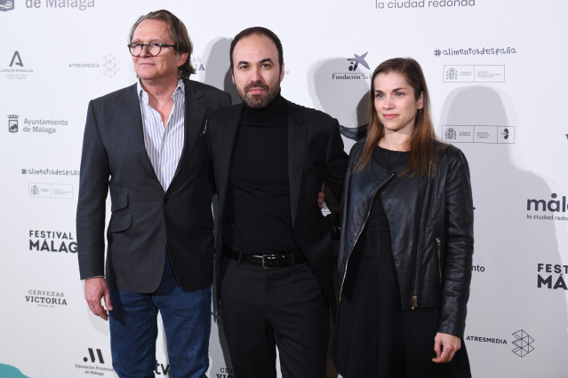 El  director de 'Matria', Álvaro Gago, en el photocall durante la presentación de la XXVI edición del Festival de Málaga en Madrid