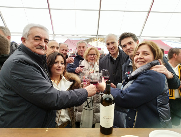 El vicepresidente primero en la Feira de Chantada (Lugo)