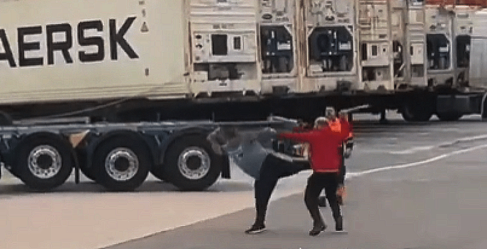 Pelea en el Puerto de Vigo