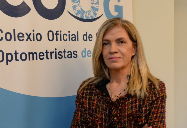 La presidenta del Colexio Oficial de Ópticos Optometristas de Galicia, Esther Amaro.