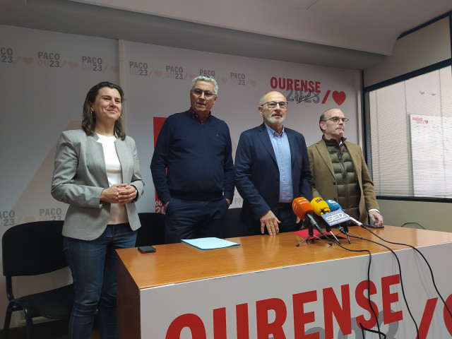Paco Rodríguez presenta las líneas maestras de su candidatura a la alcaldía de Ourense.