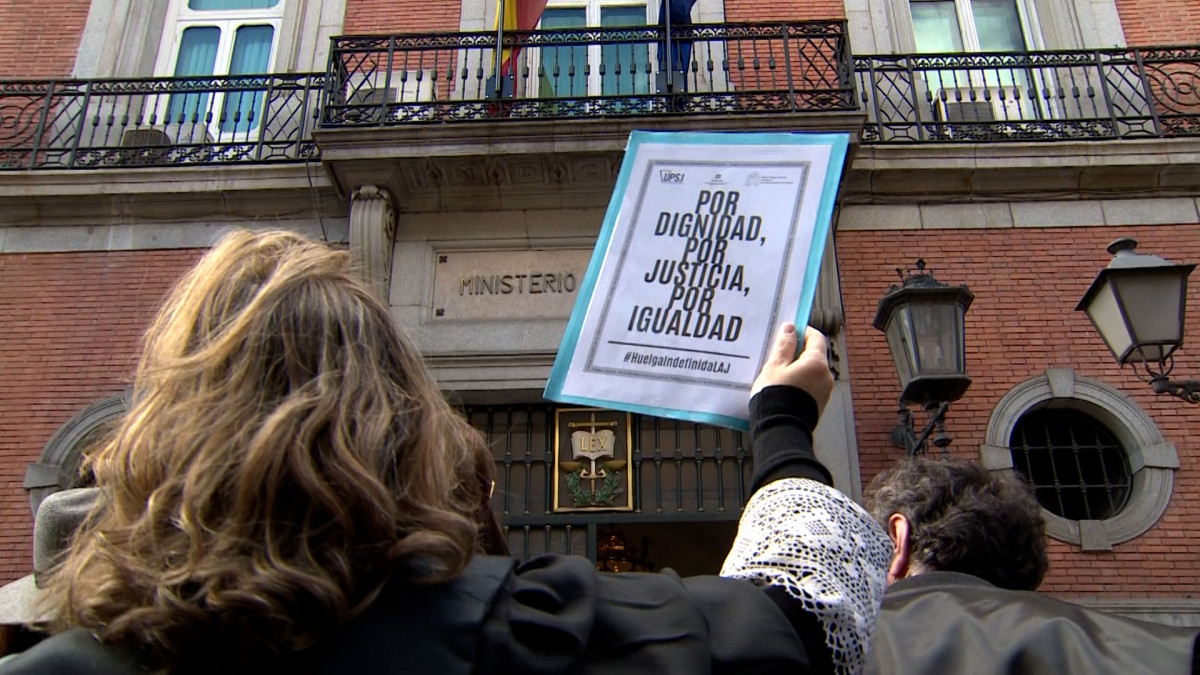 Movilizaciu00f3n de los LAJ en una foto de archivo de EP