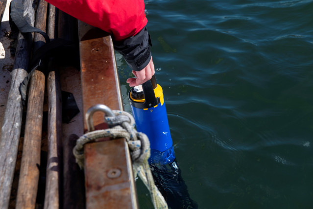 Sonda colocada en la ría de Arousa, en la costa de Carril (Vilagarcía de Arousa, Pontevedra), por un convenio entre Cobre San Rafael y Parquistas de Carril (OPP-89).