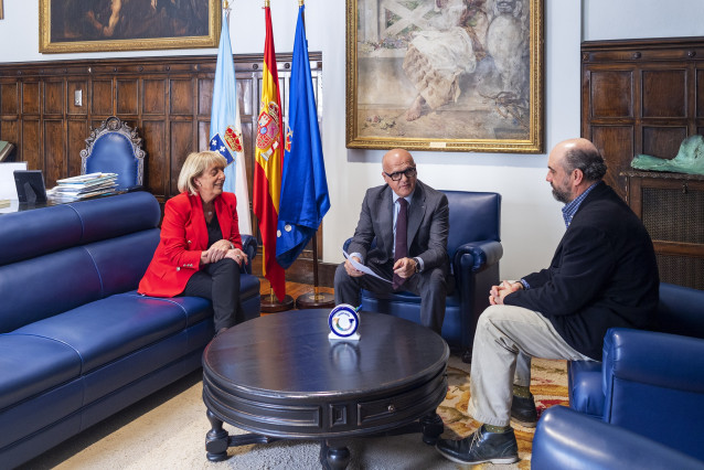 Reunión Manuel Baltar (Presidente Deputación Ourense) Con David Martínez (Presidente Da Aa De Autónomos De Ourense) E De Marisol Novo (Presidenta Da Ceo).
