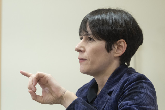 Archivo - La portavoz nacional del Bloque Nacionalista Galego (BNG), Ana Pontón, durante una entrevista para Europa Press en la sede del Parlamento de Galicia, a 3 de febrero de 2022, en Santiago de Compostela, A Coruña, Galicia (España). Ana Pontón se co