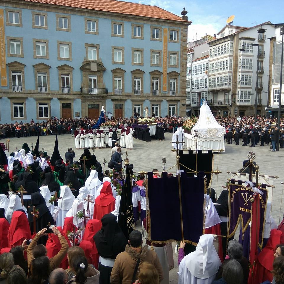 Archivo - La Semana Santa de Ferrol en 2018. Jornada de procesión de la Resurrección. 2018. ARCHIVO.