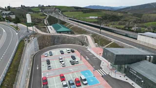 Nueva estación del AVE de A Gudiña-Porta de Galicia (Ourense).
