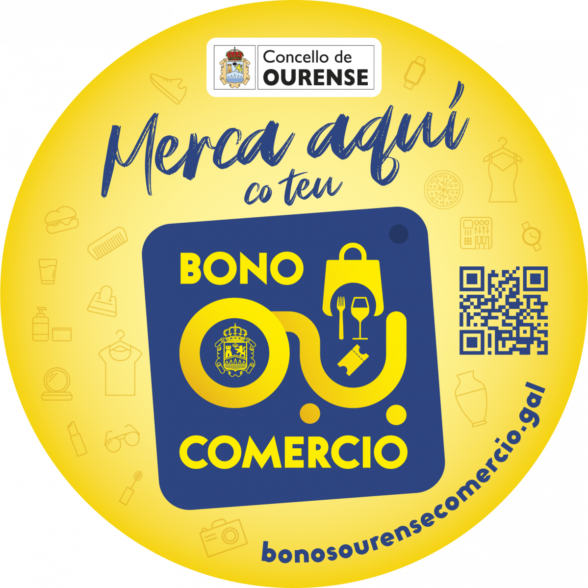 Logotipo del bono comercio de Ourense
