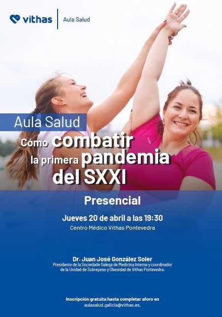 Cartel informativo de Aula Salud.