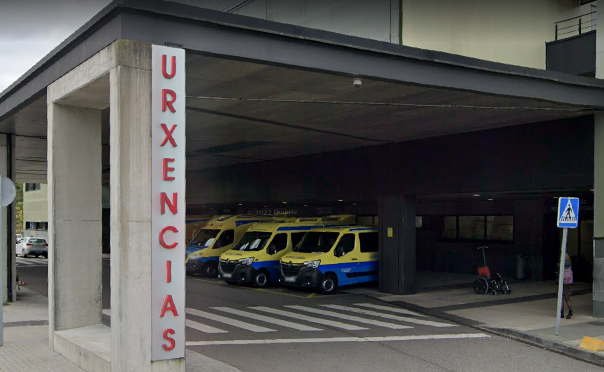 Entrada a urgencias en el Hospital u00c1lvaro Cunqueiro de Vigo en una foto de Google Street View