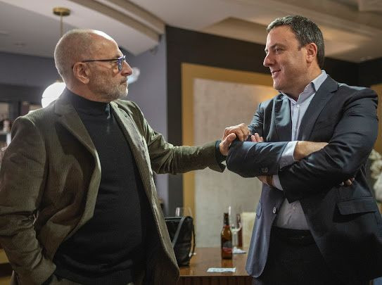 Francisco Rodru00edguez con el secretario xeral del PSdeG Valentu00edn Gonzu00e1lez Formoso