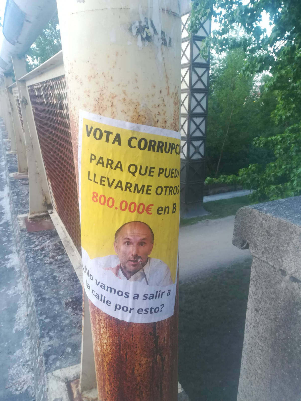 Pasquu00edn anu00f3nimo contra Ju00e1come colocado esta semana en Ourense