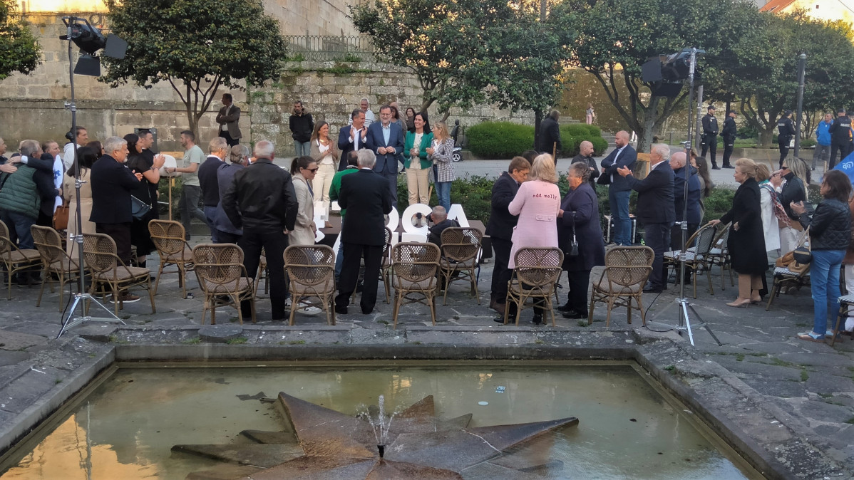 Mitin en Pontevedra con el expresidente del Gobierno Mariano Rajoy