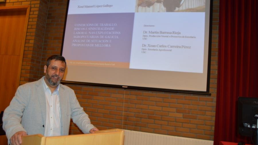 Xosu00e9 Manuel Lu00f3pez Gallego en la Escuela Politu00e9cnica Superior de Ingenieru00eda del Campus Terra de la USC