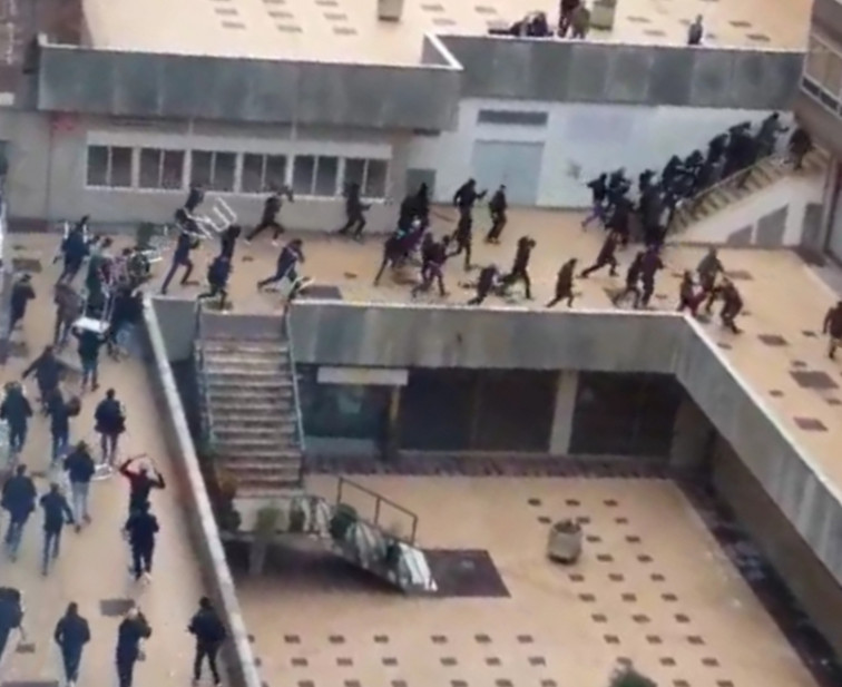 Batalla campal en las calles de Vigo entre ultras del Celta y del Betis
