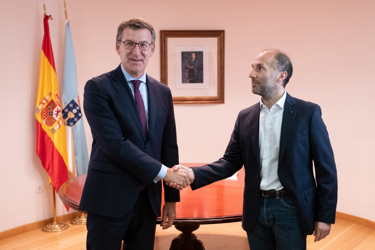Feijóo y Jácome cuando el de Os Peares era presidente de la Xunta en una foto de archivo