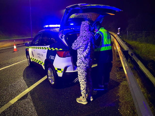 Archivo - Control de alcoholemia en carnaval en la provincia de Ourense