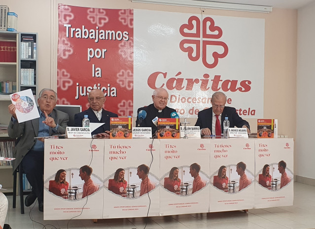 La organización católica Cáritas Diocesana de Santiago de Compostela ha presentado este miércoles la memoria del año 2022, donde han destacado la nueva problemática que padece la diócesis con las 