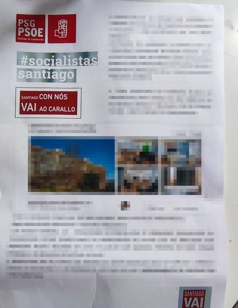 Panfleto PSOE pixelado