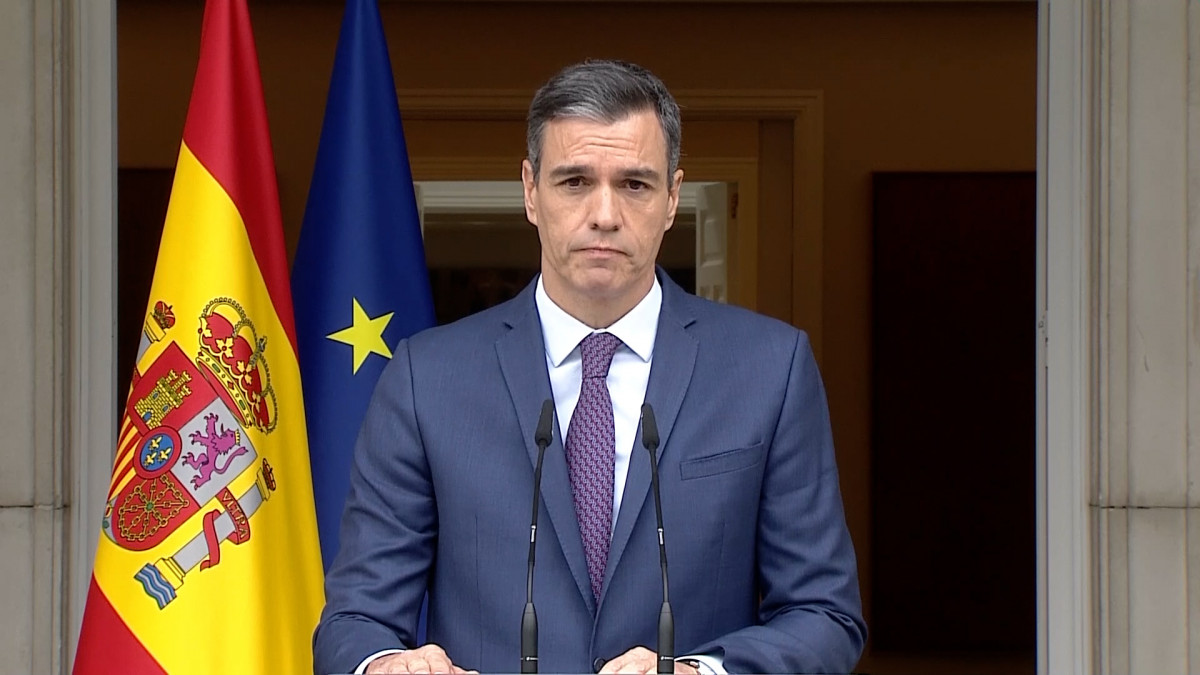 Pedro Sánchez convocando elecciones generales para el 23J