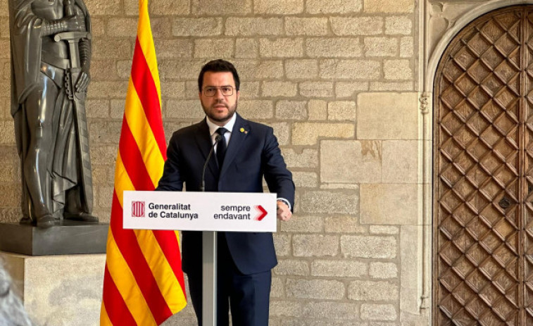 El Presidente Pere Aragonès planta cara a la euforia del PP desde Cataluña