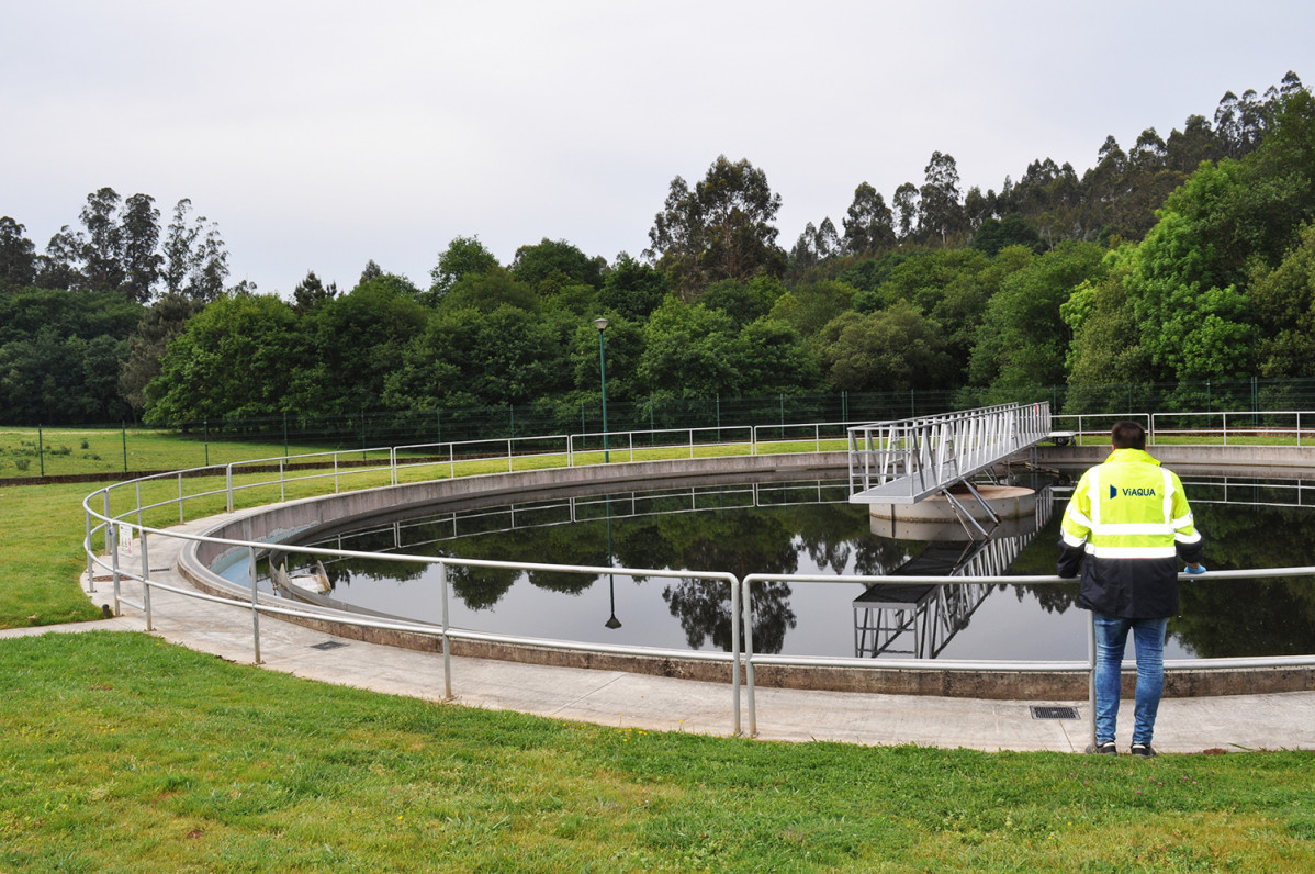 Depuradora de aguas en una imagen remitida por Viaqua